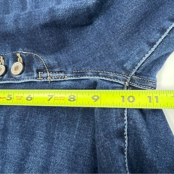 KanCan Jr Women’s Blue Jeans Sz 7/27 Button Fly  Stretch Distress/Ripped/Torn - Picture 10 of 12